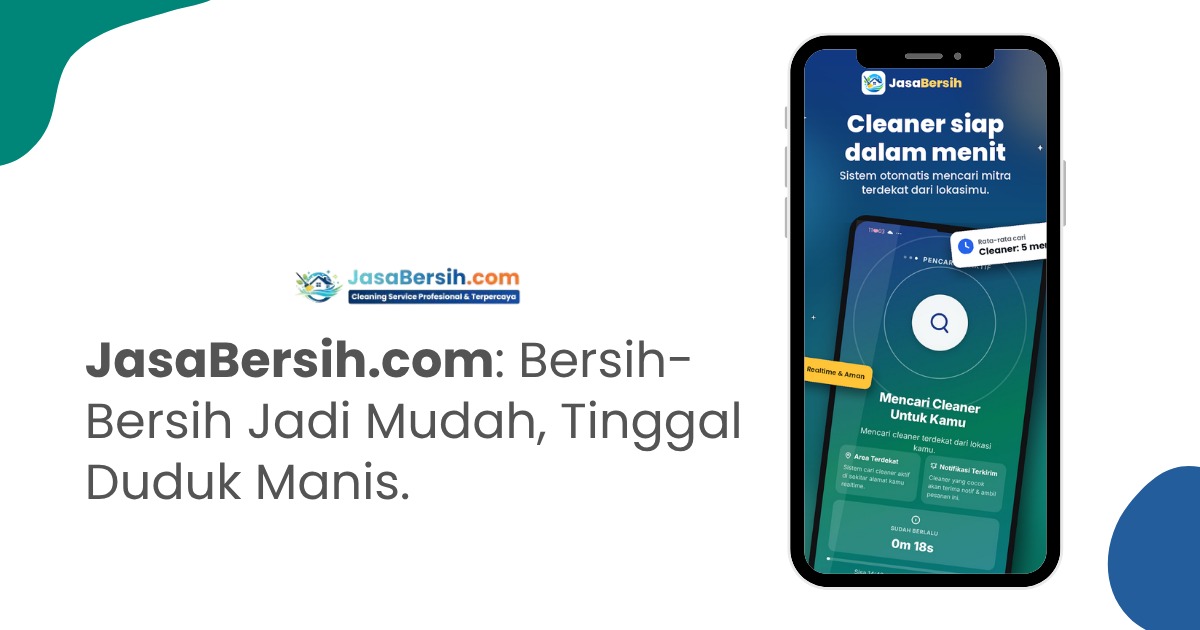 JasaBersih.com Permudah Pemesanan Cleaning Service lewat Teknologi Digital